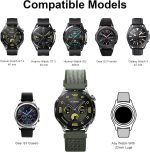 ⁦Loop Nylon Strap for Huawei GT 4 GT 3 46mm/GT 2 Pro 46mm/Samsung Galaxy Watch 3 Bands 45mm, 22mm Quick Release Nylon Bands for Huawei GT4 46mm Strap Women Men⁩ - الصورة ⁦7⁩