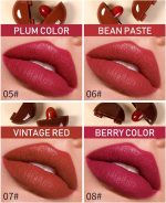⁦CHSEEO Mini Lipstick Set Chocolate Shape 8 Colors Velvet Matte Lip Gloss, Long Lasting Waterproof Pro, Mini Lipsticks Gift Box for Women and Girls Beauty Cosmetics - F⁩ - الصورة ⁦7⁩