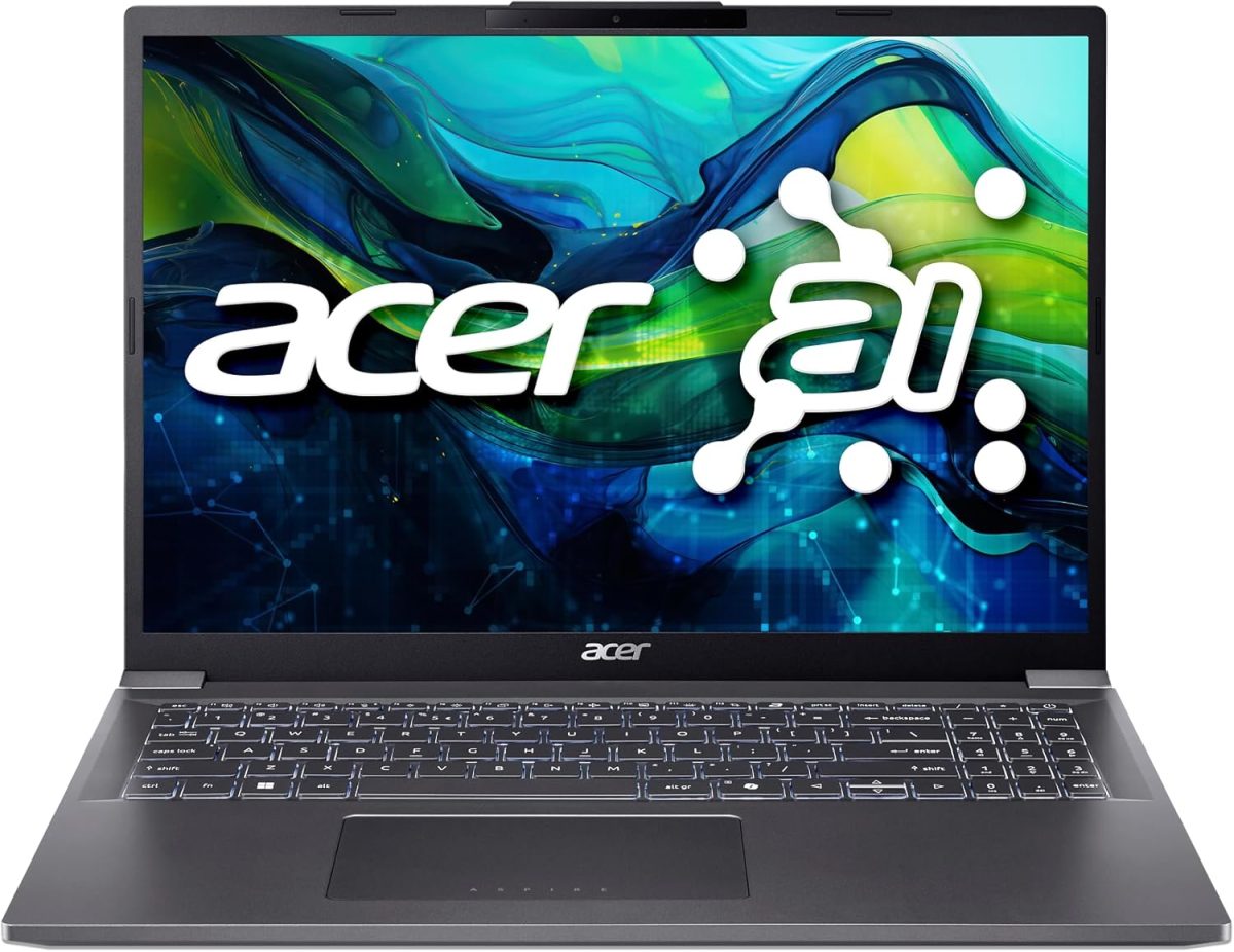 Acer Aspire 16 AI Ready Laptop | 16" WUXGA 1920 x 1200 IPS Display | Intel Core Ultra 7 Processor 155U | Intel Graphics | 32GB LPDDR5X | 1TB Gen4 SSD | Wi-Fi 6E | Windows 11 Home | A16-71M-767Z