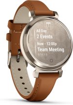 ⁦GARMIN LILY 2 CREAM GOLD CASE WITH TAN LEATHER BAND⁩ - الصورة ⁦5⁩