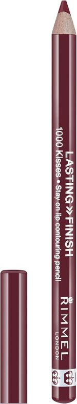 Rimmel London Lasting Finish 1000 Kisses Pencil - Black Tulip, A Rich Burgundy