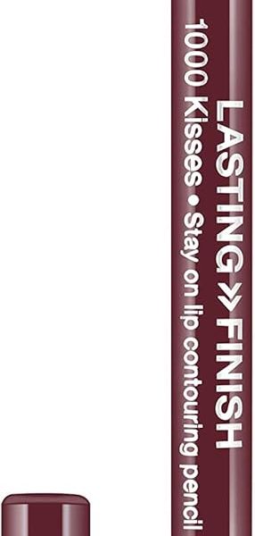 Rimmel London Lasting Finish 1000 Kisses Pencil - Black Tulip, A Rich Burgundy