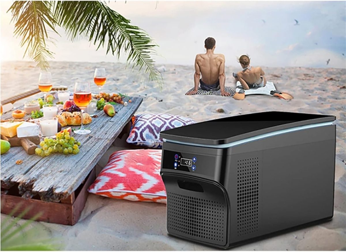 ⁦XXCFVFG Small refrigerator Refrigerator 12V Compressor Portable Freezer Fridge Quick Refrigeration Travel Outdoor Picnic CampCooler⁩ - الصورة ⁦3⁩
