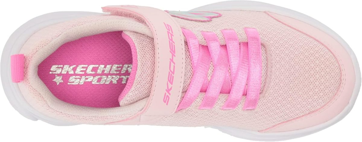⁦Skechers girls wavy lites sneaker⁩ - الصورة ⁦5⁩