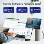 ⁦XISEZIUO 15.6" Business Laptop, 16GB RAM 512GB SSD, Processor N95 Quad-Core (Up to 3.4GHz), Backlit Keyboard, Fingerprint, WiFi 5, Windows 11 Laptop, 2-Year Warranty⁩ - الصورة ⁦2⁩