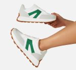 ⁦LUCKY STEP Women's Platform Fashion Sneakers Retro Classic Trainers Casual Lace-up Stylish Tennis Running Walking Shoes⁩ - الصورة ⁦9⁩