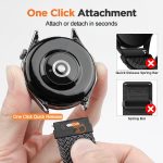 ⁦Compatible with Huawei Watch GT 5 46mm Strap,22mm Woven Nylon Replacement Straps for GT 4 46mm, One-click Replacement Strap for Watch 4/4 Pro/Ultimate with Parachute Buckle⁩ - الصورة ⁦3⁩