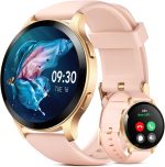Parsonver Smart Watch for Women (Call Receive/Dial), 1.43" Fitness Tracker for Android iPhone With Calorie Step Tracking, 100+ Sport Modes, IP68 Waterproof, Rose Gold