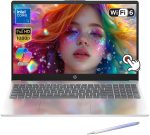 HP 15.6" Touchscreen Laptop – FHD 1080p IPS Display - Intel Core 5 Processor - Wi-Fi 6 - Webcam - Windows 11 Home Copilot – w/Stylus (16GB RAM | 1TB PCIe SSD)
