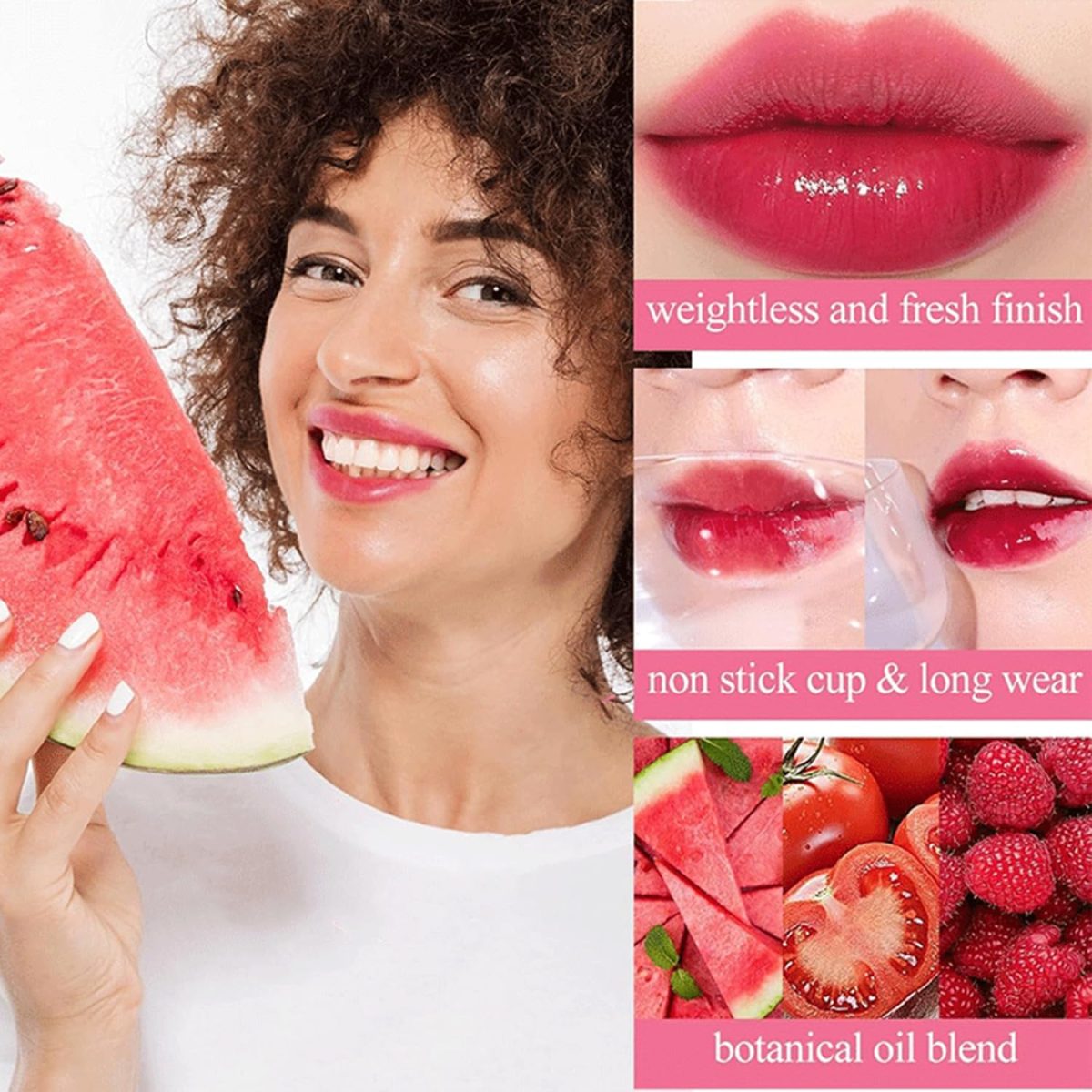 ⁦Bekoeen 4PCS Lip Tint Stain Set, Mini Liquid Water Tint,Korean Lip Gloss Moisturizing Natural,Long Lasting Waterproof,Multi-Use Lip and Cheek Tint⁩ - الصورة ⁦3⁩