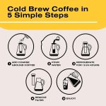 ⁦Andgogo Cold Brew Coffee Maker, Iced Coffee Maker with Airtight Lid, Cold Brew Pitcher with Removable Stainless Steel Filter for Drink Iced Coffee Hot Tea Fruit Beverage Brewing (32 oz -960ML)⁩ - الصورة ⁦6⁩