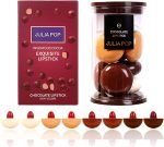 CHSEEO Mini Lipstick Set Chocolate Shape 8 Colors Velvet Matte Lip Gloss, Long Lasting Waterproof Pro, Mini Lipsticks Gift Box for Women and Girls Beauty Cosmetics - F