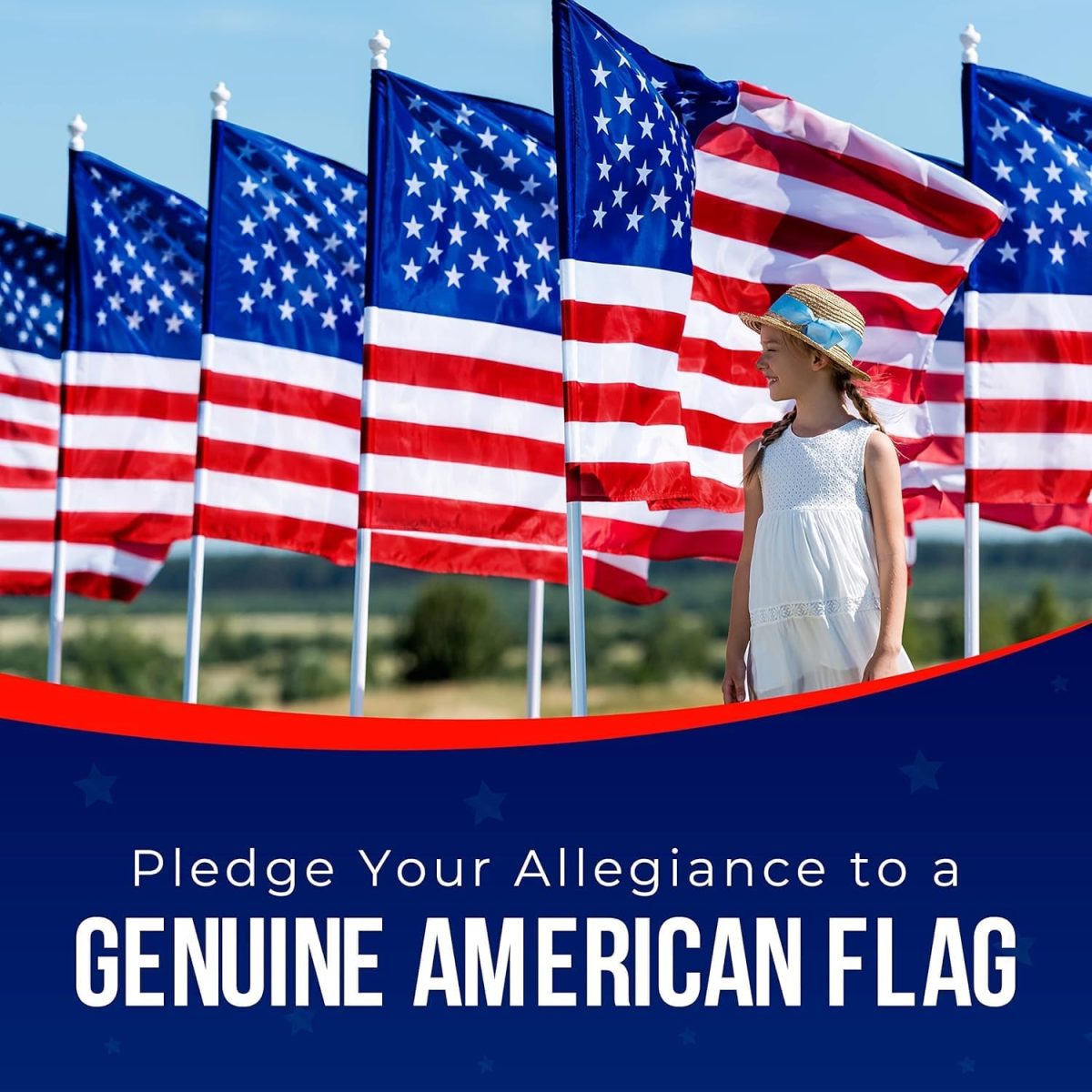 ⁦Rushmore Rose USA American Flag 3x5 - Made in Premium US Flag. Embroidered Stars and Stripes - American Flags Made in America⁩ - الصورة ⁦6⁩