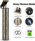 ⁦PROTON Professional Hair Clippers for Men,Electric Cordless T Blade Trimmers for Barbers,Zero Gapped Liners Outliner Clipper for Beard Hair Cutting⁩ - الصورة ⁦2⁩