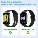 ⁦Solicone Strap Compatible with Redmi Watch 5 Active, Sport Waterproof Replacement Strap for Redmi Watch 5 Active/5 Lite Watch Bracelets⁩ - الصورة ⁦5⁩