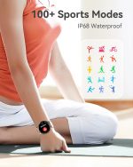 ⁦Parsonver Smart Watch for Women (Call Receive/Dial), 1.43" Fitness Tracker for Android iPhone With Calorie Step Tracking, 100+ Sport Modes, IP68 Waterproof, Rose Gold⁩ - الصورة ⁦6⁩