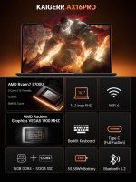 ⁦KAIGERR 2025 Laptop, Laptop Computer with AMD Ryzen 7 5000 Series (8C/16T, Up to 4.3GHz), 16GB RAM 512GB NVMe SSD Windows 11 Laptop, Radeon RX Vega 8 Graphics, WiFi 6, 53Wh Battery, Backlit KB⁩ - الصورة ⁦2⁩