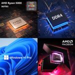 ⁦acer Aspire 3 Laptop | 15.6" FHD (1920 x 1080) Display | AMD Radeon | 8-Core AMD Ryzen 7-5700U | 32GB RAM | 1TB SSD (512GB PCIe SSD withHP P500 512GB Portable SSD) | Ethernet Port | Windows 11 Pro⁩ - الصورة ⁦2⁩