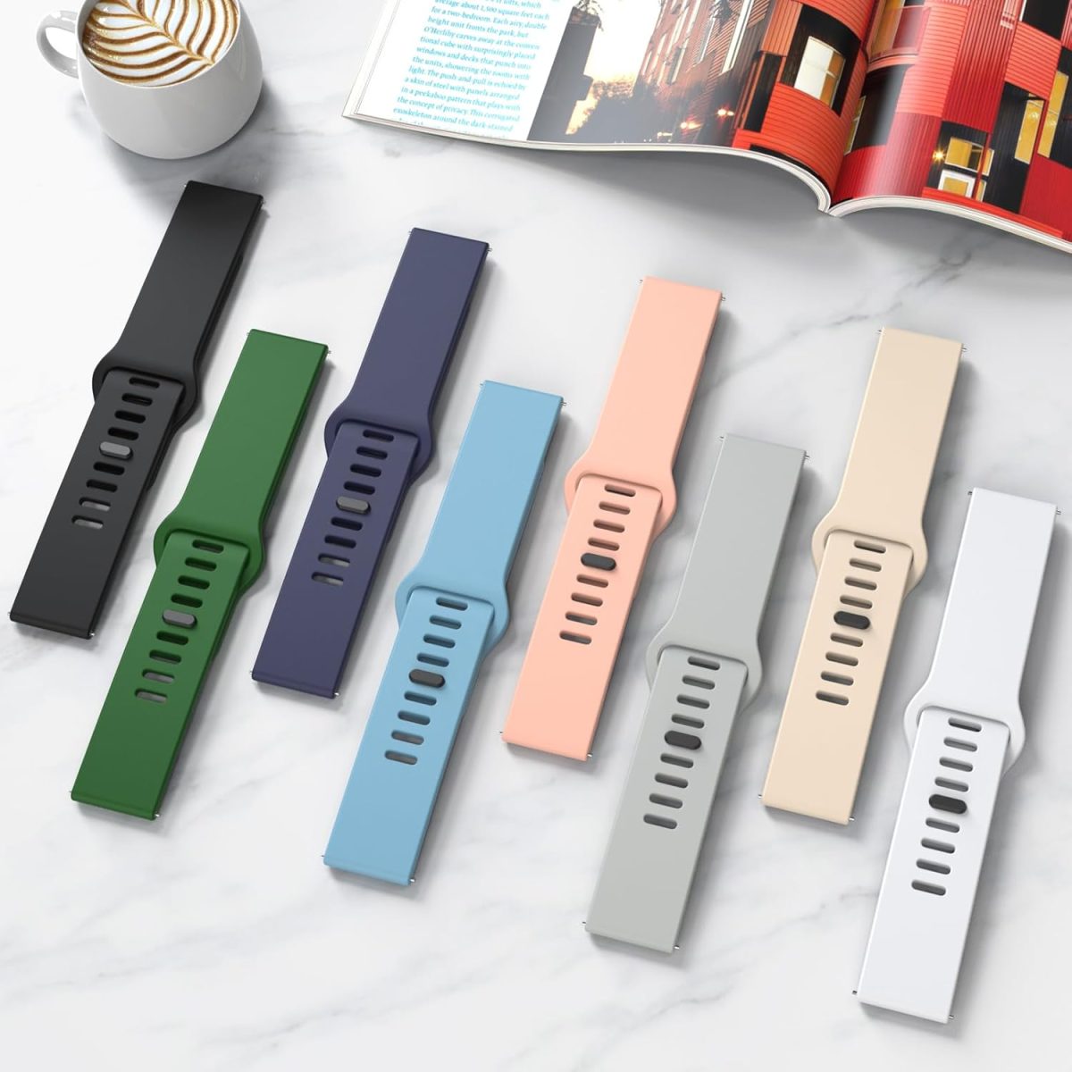 ⁦Solicone Strap Compatible with Redmi Watch 5 Active, Sport Waterproof Replacement Strap for Redmi Watch 5 Active/5 Lite Watch Bracelets⁩ - الصورة ⁦6⁩