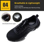 ⁦Steel Toe Safety for Men Lightweight Work Sneaker Comfortable Puncture Proof And Fashion For Work.⁩ - الصورة ⁦6⁩