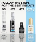 ⁦Super Bonder for Lash Extensions by Stacy Lash/Locks Eyelash Glue Fumes/Lash Extension Primer Complement/Lash Bonder for Mink Individual Lashes/Eyelash Extension Supplies⁩ - الصورة ⁦7⁩