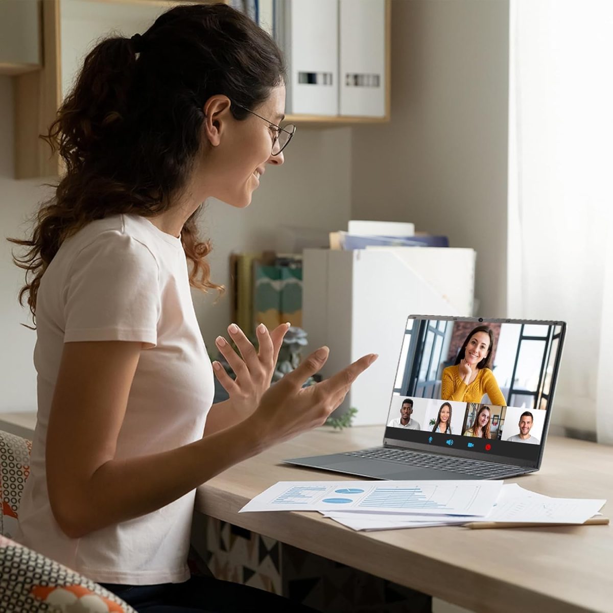 ⁦XISEZIUO 16 Inch Laptop Computer, Gaming Laptop, 16GB RAM 512GB SSD, N95 Processor, FHD 1920 * 1080, Backlit Keyboard, Windows 11 Pro, Fingerprint Unlock, BT 4.2⁩ - الصورة ⁦2⁩