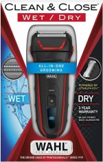 ⁦Wahl Clean & Close Electric Razor Rechargeable Wet/Dry Waterproof Electric Shaver for Cordless Men's Grooming & Beard Trimming - Lithium Ion with Long Run Time & Quick Charge – Model 7064⁩ - الصورة ⁦6⁩