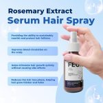 ⁦FEGPLUS Rosemary Beard & Hair Serum (50ml), Rosemary Extract Serum Hair Spray, Minoxidil 5% Solution for Hair and Beard⁩ - الصورة ⁦6⁩