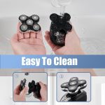 ⁦Replacement Head Compatible with Remington Balder Pro RX5 Head Shaver XR7000/XR1500,Replacement Blades Precision Electric Shaving for Bald Men(2PCS Silver)⁩ - الصورة ⁦6⁩