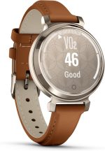 ⁦GARMIN LILY 2 CREAM GOLD CASE WITH TAN LEATHER BAND⁩ - الصورة ⁦6⁩