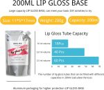 ⁦MOCIKE DIY lip gloss making kit for Girl Gifts - 74 PCS DIY Lip Gloss kit Make Your Own Lip Gloss⁩ - الصورة ⁦3⁩
