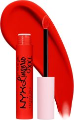 NYX Professional Makeup Lip Lingerie XXL Smooth Matte Liquid Lipstick 0.13 fl oz, On Fire