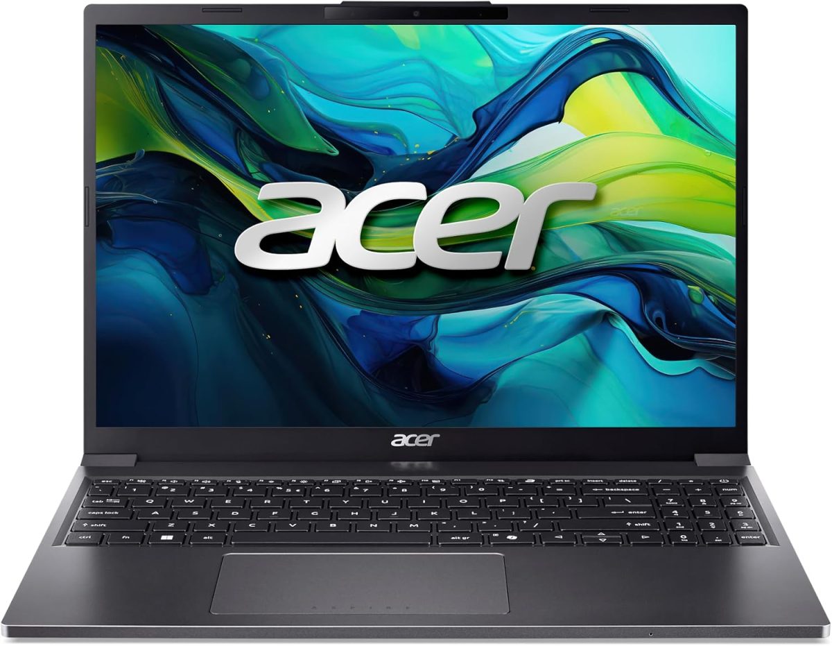 Acer Aspire Go 15 AI Ready Laptop | 15.3" WUXGA (1920 x 1200) IPS Display | Intel Core i7-1255U | Intel Iris Xe Graphics | 16GB DDR5 | 512GB PCIe Gen4 SSD | Wi-Fi 6 | Windows 11 Home | AG15-51P-79LC