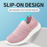 ⁦Girls and Boys Shoes Lightweight Children Running Sneakers Black/Pink/Grey/Blue/Purple Breathable Sports Kids Shoes⁩ - الصورة ⁦4⁩