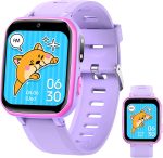 ⁦DMG Kids Smart Watch, 26 Educational Games, Music Player, Pedometer, Alarm Clock, Touch Screen, Learning & Activity Tracker Toy Gift for Boys & Girls Ages 4-12, Birthday & Holiday Present (Purple)⁩ - الصورة ⁦8⁩