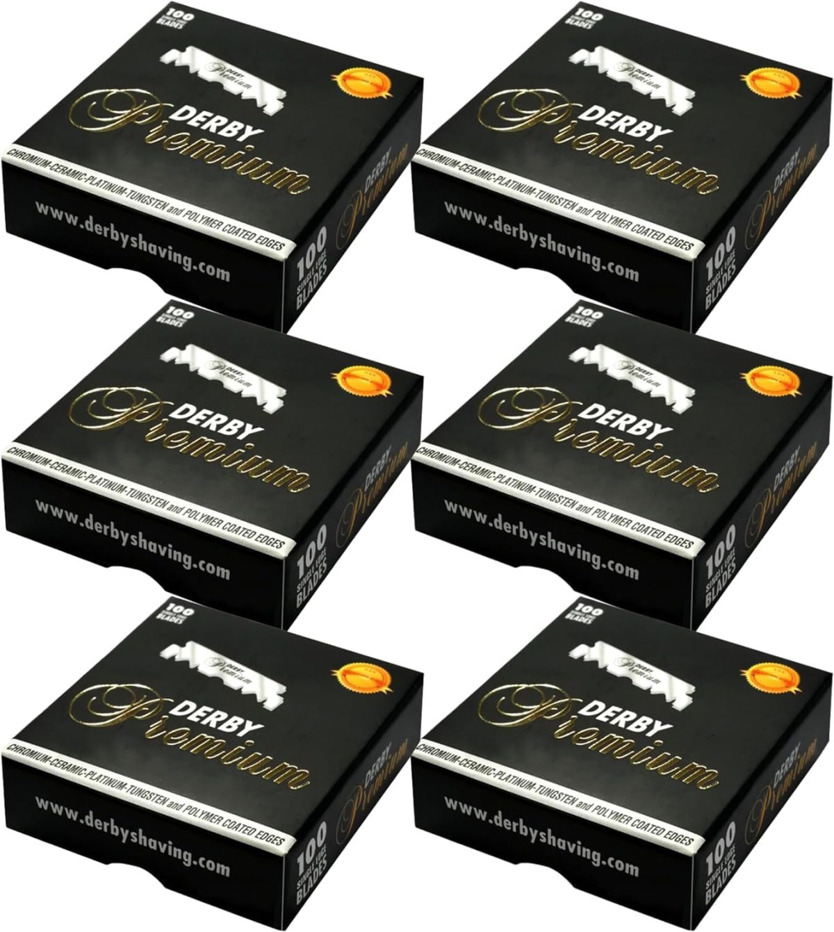 ⁦Derby High Quality Single Edge Razor Blades 600 Units (Pack of 1)⁩ - الصورة ⁦2⁩