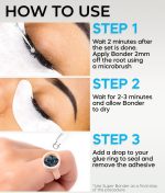 ⁦Super Bonder for Lash Extensions by Stacy Lash/Locks Eyelash Glue Fumes/Lash Extension Primer Complement/Lash Bonder for Mink Individual Lashes/Eyelash Extension Supplies⁩ - الصورة ⁦6⁩