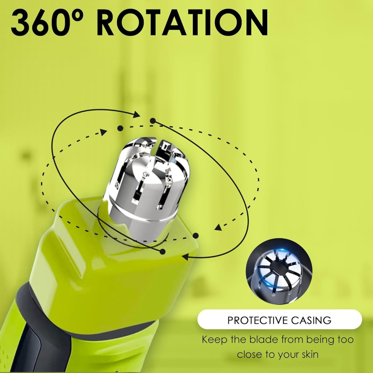⁦RE-WECHSEL One Blade Nose and Ears Compatible with All Models, Protective Shell, Easy Cleaning (1 Unit) (Nose Blade)⁩ - الصورة ⁦2⁩