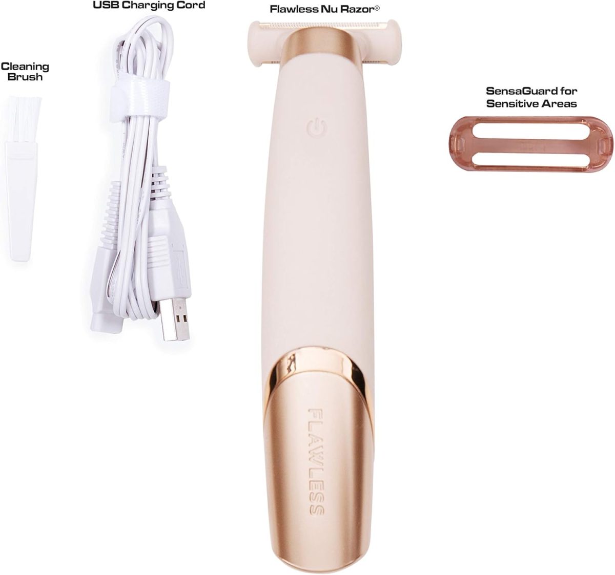 ⁦Finishing Touch Flawless Nu Razor Portable Cordless Rechargeable Electric Razor⁩ - الصورة ⁦2⁩
