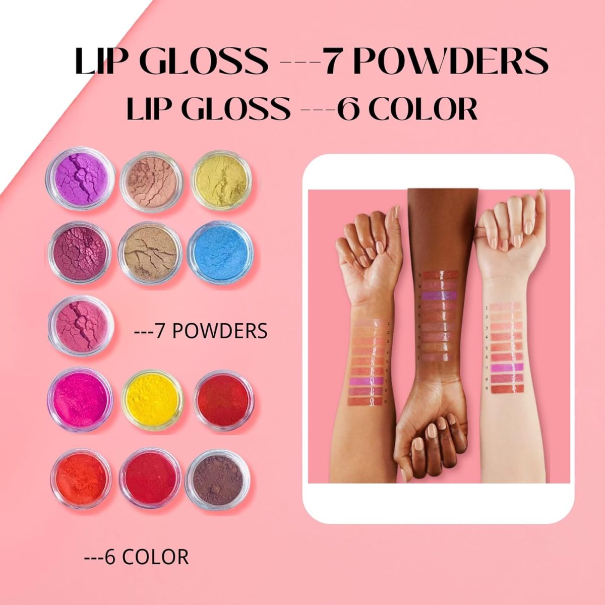 ⁦MOCIKE DIY lip gloss making kit for Girl Gifts - 74 PCS DIY Lip Gloss kit Make Your Own Lip Gloss⁩ - الصورة ⁦4⁩