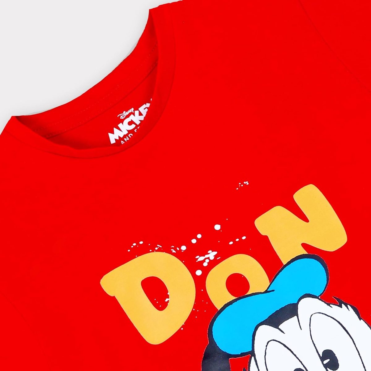 ⁦Disney Boys Disney Donald Kids Boys Short Sleeves 100% Cotton T-Shirt Western (pack of 1)⁩ - الصورة ⁦4⁩
