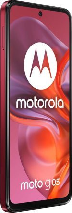 ⁦Motorola Moto G05 Dual-SIM 256GB ROM + 4GB RAM (GSM Only | No CDMA) Factory Unlocked 4G/LTE Smartphone (Plum Red) - International Version⁩ - الصورة ⁦3⁩