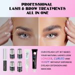 ⁦مجموعة تصحيح الحواجب ورفع الرموش من ليبيوتي مع لون أسود وحواجب شبه دائمة تدوم لمدة 6-8 أسابيع من أجل استخدام احترافي للمنزل وصالونات التجميل⁩ - الصورة ⁦6⁩