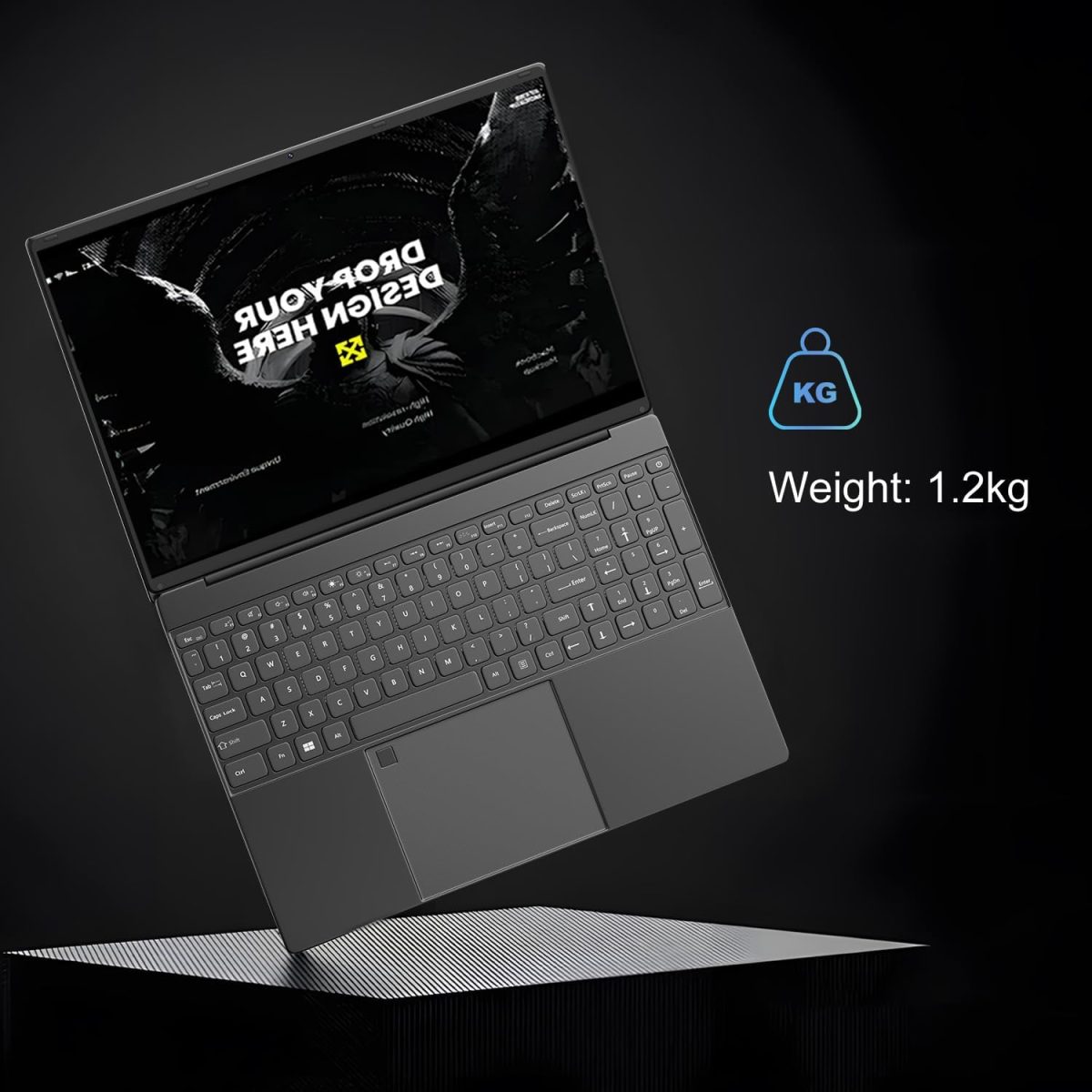 ⁦XISEZIUO 16 Inch Laptop Computer, Gaming Laptop, 16GB RAM 512GB SSD, N95 Processor, FHD 1920 * 1080, Backlit Keyboard, Windows 11 Pro, Fingerprint Unlock, BT 4.2⁩ - الصورة ⁦7⁩