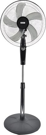 Macest Stand Fan 40W | Five Blades, Silent Operation, Wide Angle Shake, Ajustable Height | مروحة بحمالة