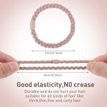 ⁦Chuangdi 12 Pieces Cotton Hair Ties Braided Hair Bands Elastic Hair Ties Ropes Braided Ponytail Holders Hair Accessories for Women Girls Thick Heavy and Curly Hair (Mixed Colors)⁩ - الصورة ⁦2⁩