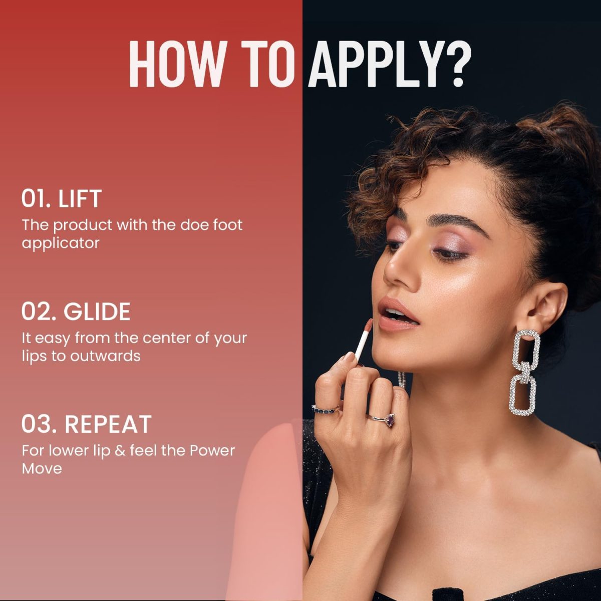 ⁦Swiss Beauty Hold Me Matte Liquid Lipstick | 12 Hours Stay | Non-Transfer Lipstick | Waterproof Lipstick with Intense Hydration| Shade - Gentle Pink, 4.5ml⁩ - الصورة ⁦7⁩