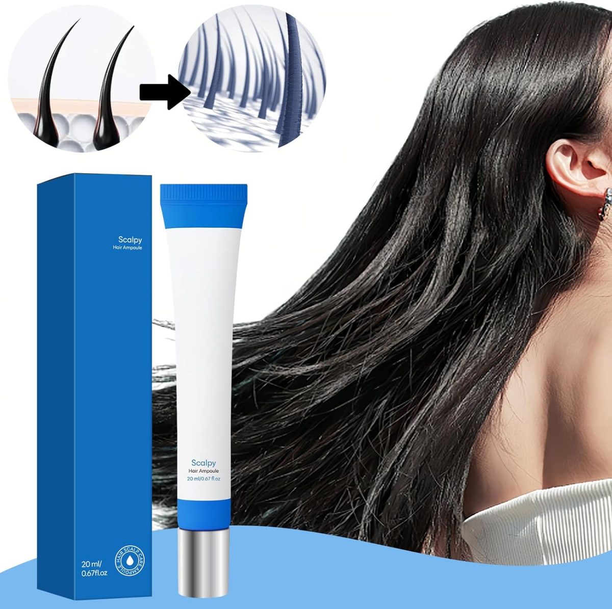 ⁦Luxury Spa Grade Hair Growth Seapurii Serum Scalp Massager for Long Hair⁩ - الصورة ⁦2⁩