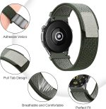 ⁦Loop Nylon Strap for Huawei GT 4 GT 3 46mm/GT 2 Pro 46mm/Samsung Galaxy Watch 3 Bands 45mm, 22mm Quick Release Nylon Bands for Huawei GT4 46mm Strap Women Men⁩ - الصورة ⁦3⁩
