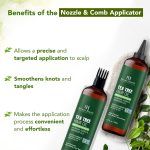⁦Botanic Hearth Tea Tree Oil for Hair | With Argan, Jojoba & Grapeseed Oils | Soothes Itchy Scalp & Fights Dandruff | Non GMO Verified | 200ml⁩ - الصورة ⁦3⁩